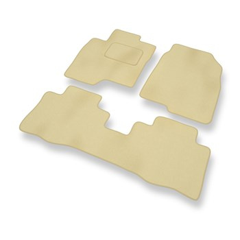 Tapis de Sol Velours adapté pour Chevrolet Captiva II (2011-....) - Premium tapis de voiture - beige