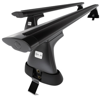 Barres de toit en aluminium adapté pour Ford Mondeo mk V Berline (2014-2022) - Porte-Bagages de Voiture noir - toit normal