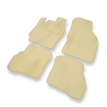 Tapis de Sol Velours adapté pour Hyundai Atos I Hayon (1997-2004) - Premium tapis de voiture - beige