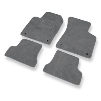 Tapis de Sol Velours adapté pour Audi TT I 8N Coupé, Roadster (1998-2006) - Premium tapis de voiture - gris