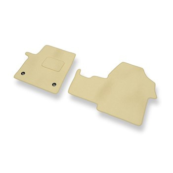 Tapis de Sol Velours adapté pour Citroen Jumpy III Van (2016-....) - Premium tapis de voiture - beige
