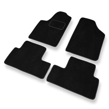 Tapis de Sol Velours adapté pour Peugeot Partner I Van (1997-2010) - Premium tapis de voiture - noir