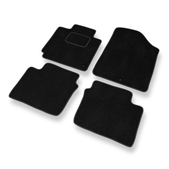 Tapis de Sol Velours adapté pour Hyundai Elantra V Berline (2011-2015) - Premium tapis de voiture - noir