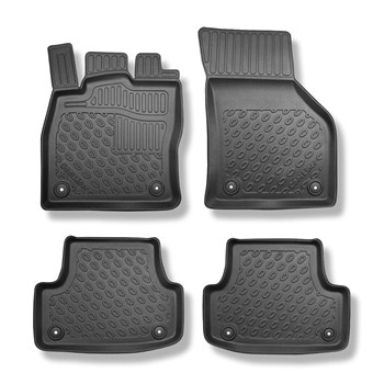 Tapis de sol en TPE adapté pour Audi A3 8V Hayon, Sportback (12.2015-10.2022) - tapis de voiture - noir