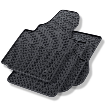 Tapis de sol en caoutchouc adapté pour Volkswagen Caddy III (2004-2015) - tapis de voiture - noir