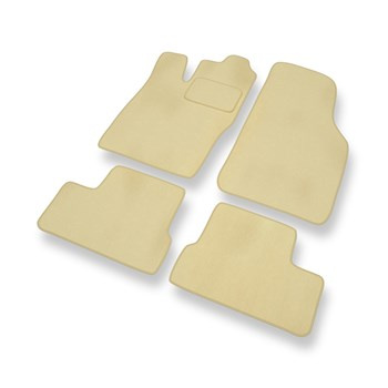 Tapis de Sol Velours adapté pour Opel Astra F Caravan, Hayon, Cabriolet, Berline (1991-2002) - Premium tapis de voiture - beige