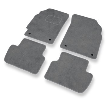Tapis de Sol Velours adapté pour Chevrolet Spark II M300 Hayon (2010-2015) - Premium tapis de voiture - gris