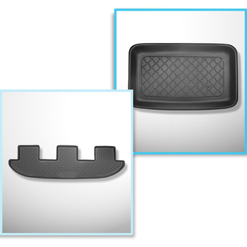 Kit tapis de coffre et tapis de voiture TPE pour: Volkswagen Sharan II Van (09.2010-03.2022)