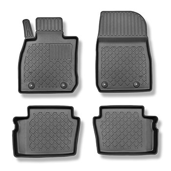 Tapis de sol en TPE adapté pour Mazda CX-3 SUV (12.2015-10.2022) - tapis de voiture - noir