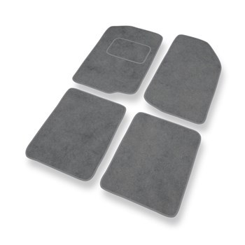 Tapis de Sol Velours adapté pour Seat Toledo I Liftback (1991-1999) - Premium tapis de voiture - gris