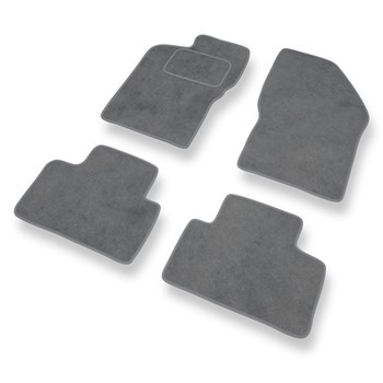Tapis de Sol Velours adapté pour Alfa Romeo 147 Hayon (2000-2010) - Premium tapis de voiture - gris