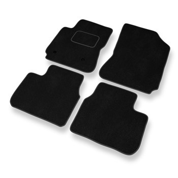 Tapis de Sol Velours adapté pour Citroen C4 Cactus I (2014-2021) - Premium tapis de voiture - noir