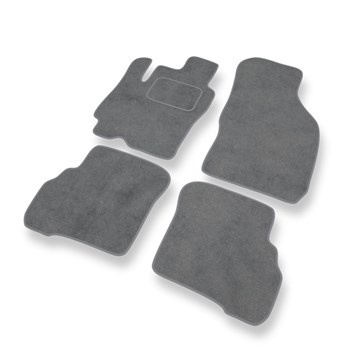 Tapis de Sol Velours adapté pour Hyundai Atos I Hayon (1997-2004) - Premium tapis de voiture - gris