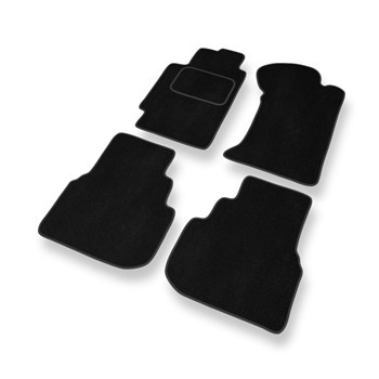 Tapis de Sol Velours adapté pour Subaru Legacy III Break, Berline (1998-2003) - Premium tapis de voiture - noir
