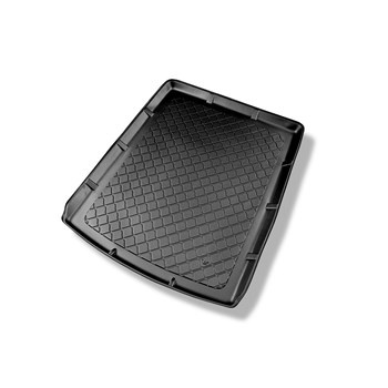 Tapis de coffre adapté pour Audi A6 C7 Avant (09.2011-08.2018) - bac de coffre - protection de coffre voiture - modèles avec système des rails de fixation dans le coffre; aussi pour la version Quattro