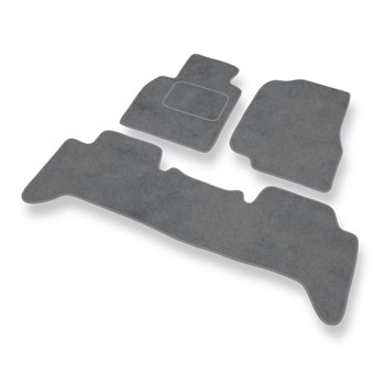 Tapis de Sol Velours adapté pour Toyota Land Cruiser J100 SUV (1998-2007) - Premium tapis de voiture - gris