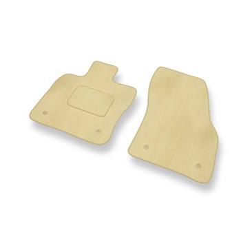 Tapis de Sol Velours adapté pour Audi Q2 (2016-....) - Premium tapis de voiture - beige