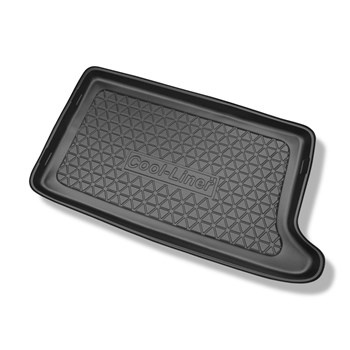 Tapis de coffre adapté pour Audi A2 8Z Hayon (1999-2005) - bac de coffre - protection de coffre voiture - coffre supérieur ; avec roue de secours taille normale