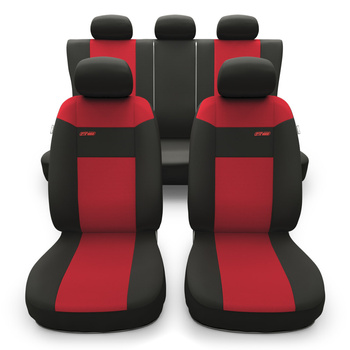 Housses de siège adaptées pour Honda Jazz II, III, IV, V (2002-....) - housse siege voiture universelles - couverture siege - RSL-RD