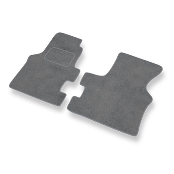 Tapis de Sol Velours adapté pour Volkswagen Transporter T4 Van (1990-2003) Boîte de vitesse manuelle - Premium tapis de voiture - gris