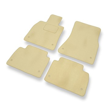 Tapis de Sol Velours adapté pour Lexus GS III Berline (2004-2012) - Premium tapis de voiture - beige