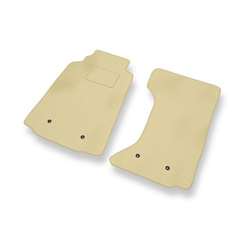 Tapis de Sol Velours adapté pour Mazda MX-5 III Roadster (2005-2015) - Premium tapis de voiture - beige