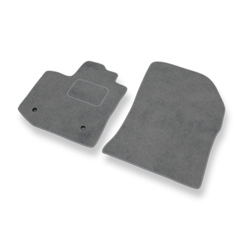 Tapis de Sol Velours adapté pour Dacia Lodgy Van (2012-....) - Premium tapis de voiture - gris