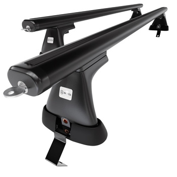 Barres de toit en aluminium adapté pour Citroen C4 Hayon (2010-2017) - Porte-Bagages de Voiture noir - toit normal