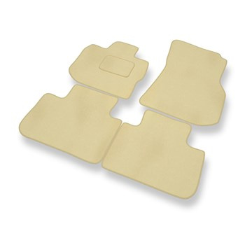 Tapis de Sol Velours adapté pour BMW X3 SAV (2018-2024) - Premium tapis de voiture - beige
