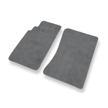 Tapis de Sol Velours adapté pour Mazda MX-5 II Roadster (1998-2005) - Premium tapis de voiture - gris
