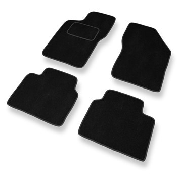 Tapis de Sol Velours adapté pour Alfa Romeo 155 Berline (1992-1998) - Premium tapis de voiture - noir