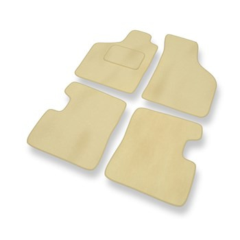 Tapis de Sol Velours adapté pour Renault Twingo I (1992-2007) - Premium tapis de voiture - beige