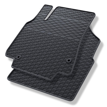 Tapis de sol en caoutchouc adapté pour Peugeot Partner (2008-2018) - tapis de voiture - noir