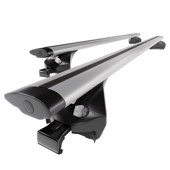 Barres de toit en aluminium adapté pour BMW X2 F39 SAC (2018-....) - Porte-Bagages de Voiture argent - rails intégrés