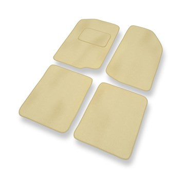 Tapis de Sol Velours adapté pour Seat Toledo I Liftback (1991-1999) - Premium tapis de voiture - beige