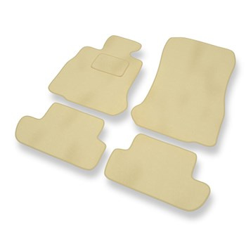 Tapis de Sol Velours adapté pour BMW 6 M6 F13 (2012-2018) - Premium tapis de voiture - beige