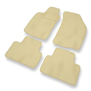 Tapis de Sol Velours adapté pour Alfa Romeo GT Coupé (2003-2010) - Premium tapis de voiture - beige