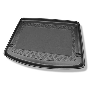 Tapis de coffre adapté pour Audi A2 8Z Hayon (1999-2005) - bac de coffre - protection de coffre voiture - coffre inférieur ; sans roue de secours