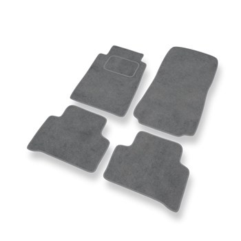 Tapis de Sol Velours adapté pour Mercedes-Benz Classe C W202 Break, Berline (1993-2000) - Premium tapis de voiture - gris
