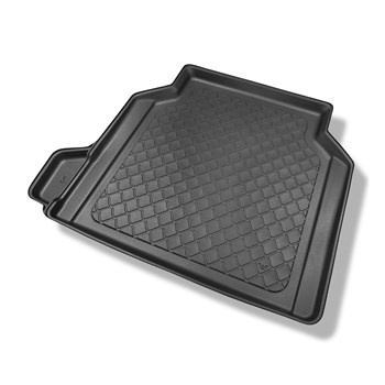 Tapis de coffre adapté pour Alfa Romeo Giulia 952 Berline (06.2016-....) - bac de coffre - protection de coffre voiture - cavité gauche amovible dans les modèles avec rangement