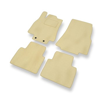 Tapis de Sol Velours adapté pour Mercedes-Benz Classe A W169 Hayon (2004-2012) - Premium tapis de voiture - beige