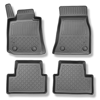 Tapis de sol en TPE adapté pour BMW i4 G26 Gran Coupé (11.2021-....) - tapis de voiture - noir