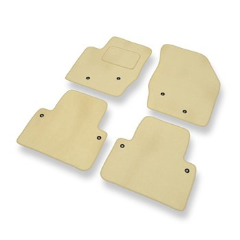 Tapis de Sol Velours adapté pour Volvo XC90 Q5 (2002-2014) - Premium tapis de voiture - beige