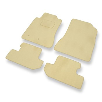 Tapis de Sol Velours adapté pour Ford Mustang VI Coupé, Cabriolet (2014-2023) - Premium tapis de voiture - beige
