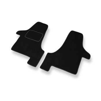 Tapis de Sol Velours adapté pour Volkswagen Transporter T5 Van (2003-2015) - Premium tapis de voiture - noir