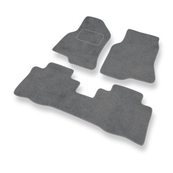 Tapis de Sol Velours adapté pour Chevrolet Captiva I SUV (2006-2011) - Premium tapis de voiture - gris