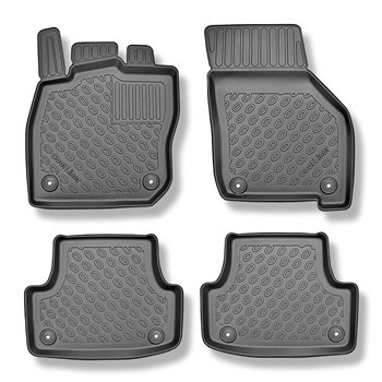 Tapis de sol en TPE adapté pour Audi A3 8Y Berline, Sportback (04.2020-....) - non pour Audi S3 et RS3 - tapis de voiture - noir