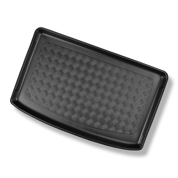 Tapis de coffre adapté pour Kia Stonic SUV (10.2017-....) - bac de coffre - protection de coffre voiture - coffre supérieur ; modèles avec plancher amovible du coffre; non pour version hybride