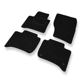 Tapis de Sol Feutres adapté pour Volkswagen Touareg II (2010-2018) - tapis de voiture - noir