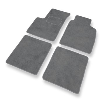 Tapis de Sol Velours adapté pour Fiat Panda II (2003-2012) - Premium tapis de voiture - gris